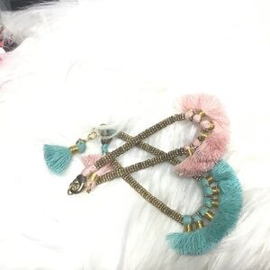 2 for $5 Blue and pink furry bracelets💕💙